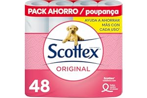 Scottex Original Papel Higiénico - 48 Rollos