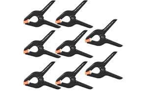 ROSNONG 8Pcs Plastic Spring Clamps 4 Inch Heavy Duty Spring Clips Set,Clamp 11.5cm Long Photo Cloth clamp Background Fabric Clip