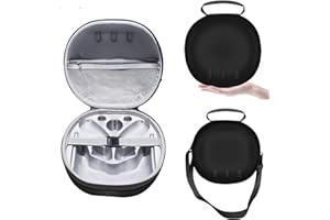 Rokeblau Étui de protection pour Meta Quest 3, étui de rangement pour contrôleurs de casque Q3 et accessoires, étui de transport portable avec bandoulière amovible, anti-humidité, anti-chocs, étanche