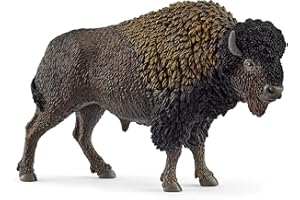 Schleich Wild Life | Bison 14879 | Figurines d’Animaux fidèles aux détails | Jouet de Zoo & Jouet éducatif | Cadeau pour garçons et Filles | déco d’Anniversaire | Figurine dès 3 Ans | 13 x 4 x 8 cm