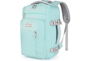 YOKGO Reiserucksack Rucksack Handgepäck Flugzeug 40x20x25 cm 20L Für Ryanair Untersitz Reise, Tasche Mit Nassfach, 15.6 Zoll Laptop Kabinentasche Backpack Für Weekender, Business, Arbeit (Cyan)