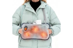 Mineup Calentadores De Manos Recargables, Calentador De Manos con Batería De 10000mAh, Guantes Calentados De Grafeno Portátil, Calentador Eléctrico De Man para Dolores Menstruales