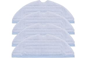 VIEWALL 4 Stück Wischtücher für Roborock S8 / S8+ S7 / S7+/ S7 MaxV Ultra / S7 MaxV/S7 Pro Ultra/T7 / T7plus Saugroboter, Mikrofaser Weich Waschbar und Wiederverwendbar Ersatz Wischtücher Mop