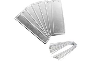 DIYARTS 100 Etichette Per Piante, Pezzi Alberi Da Giardino In Alluminio Con Filo Metallico Etichetta Piante Esterno Impermeabile Scritta Su Entrambi I Lati Alberi, Serre