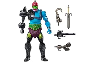 Masters of the Universe - Trap Jaw New Eternia, action figure deluxe da collezione con 30 punti d'articolazione e numerosi accessori da battaglia inclusi, giocattolo per bambini, 6+ anni, HYC47