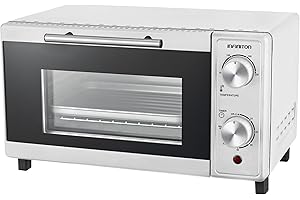INFINITON ELECTRONICS INFINITON HSM-A9B – Horno sobremesa, Blanco, 9L, 600W, Doble acristalamiento, Control de temperatura, Temporizador 60 min.