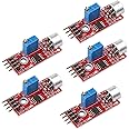 Jopto 5PCS KY-037 High Sensitivity Microphone Sound Voice Detection Sensor Module Compatible with Arduino Raspberry Pi AVR PIC