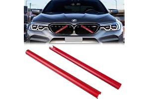 JEEJINYAN 2Pcs Kühlergrill Streifen für BMW, Frontgrill Zierleisten Streifen, Kühlergrill-Zierleisten für BMW Zubehör F30 F31 F32 F33 F34 F35 F36 3GT
