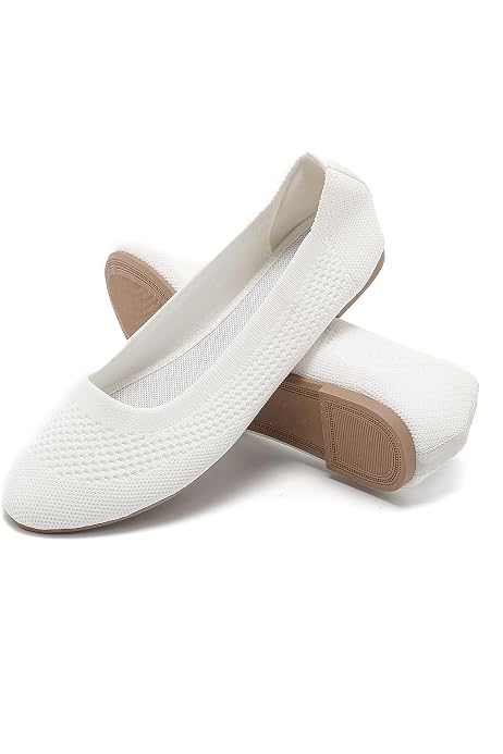 Ballerines Femme Plates Avec Nœud - En Toile, Semelle Souple, Pliables Pour Voyage