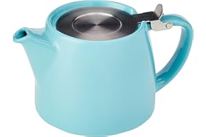 Forlife FST-530-TUR Théière Stump 530 ml Turquoise, Céramique