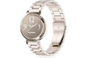 Issinlky Metalowa pasek do Garmin Lily 2, 14MM pasek ze stali nierdzewnej do Garmin Lily 2 Damen