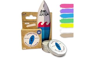 Barreltopia Surf Sun Stick - Sunblocker spf 50 + Sonnen Creme – Premium Zinc Oxide Sunscreen Blocker Sonnencreme – Suncream stick - Zinc stick Soul Surfer - Sunblocker gesicht und Lippen (weib)