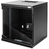 DIGITUS Network Cabinet &ndash; 10 Inches, 6U &ndash; H x W x D 330 x 312 x 300 mm | Working depth 240 mm &ndash; Load capacity 30 kg &ndash; Glass d
