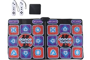 Dansmatta för Vuxna Barn, Elektronisk Dansmatta för TV, Musikdubbel Dansmatta med Trådlöst Handtag, för Tidig Utbildning, Träning, Yogadans