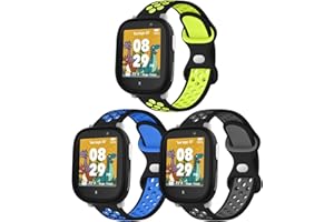 Raradev 3 Stück Kinder Silikon Bracelets Kompatibel mit Xplora X6 Play Armband, Atmungsaktives Weiches Sport-Ersatzband für Xplora X6 Play/Xplora X6 Pro/Anio6/Anio5, Kids,Mädchen,Jungen