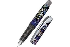Online Stylo à encre College Game Time│ stylo plume ergonomique pour l'école │ plume moyenne, zone de préhension toucher soft │ pour cartouches d'encre standard │ rechargeable │idéal pour enfants
