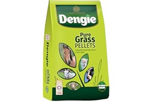 Dengie Pure Grass Pellets Great Value 20kg Bag - Suitable for Horses, Sheep, Goats & Camelids - Feed in Bucket, Soak to Mash or Forage & Hay Replacer