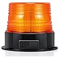 LED Warning Light Flashing Lights Wireless 12V Strobe Beacon Amber Police Lights Emergency Vehicle Safety Light CE for Trucks Vehicle Forklift with Magnetic