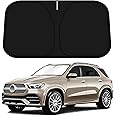 D-Lumina Windshield Sun Shade for 2020 2021 2022 2023 2024 Mercedes GLE 350 450 Accessories, Front Window Sunshade Sun Visor Protector Block UV Rays Heat, Foldable 2 Layers 210T Material