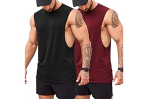 COOFANDY Tank Top Herren Gym Bodybuilding Shirts Ärmellose Muskelshirts Männer