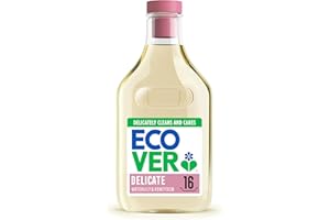 Ecover Delicate Laundry Detergent, Laundry Washing Liquid, For Wool & Silk, Waterlily & Honeydew, 16 Washes, 750ml