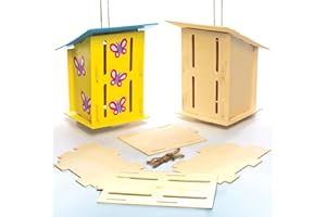 Baker Ross Kits cabanes à papillons en bois(Paquet de 2)