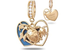 CRISNATA Insecte animal plaqué or rose/jaune Charms, 925 argent sterling grenouille Prince, abeille, papillon, Licorne sur la lune, perroquet, chien, tortue, perle de lapin, Convient européen bracelet