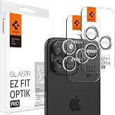 Spigen iPhone 17 Pro/Pro Max /16 Pro/Pro Max ile Uyumlu Kolay Kurulum Kamera Lens Camı Koruyucu GLAS.tR EZ Fit Optik Pro (2 A