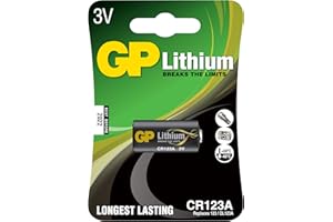 Ukdapper - 1 box 10 cards GP Batteries Photo Lithium Non Rechargeable CR123A Bulk