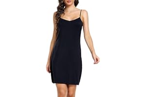 Sopesil Sottovesti da Donna Sottoveste Completa Senza Spalline Camicia da Notte Eleganti Mini Abiti Maniche Sexy