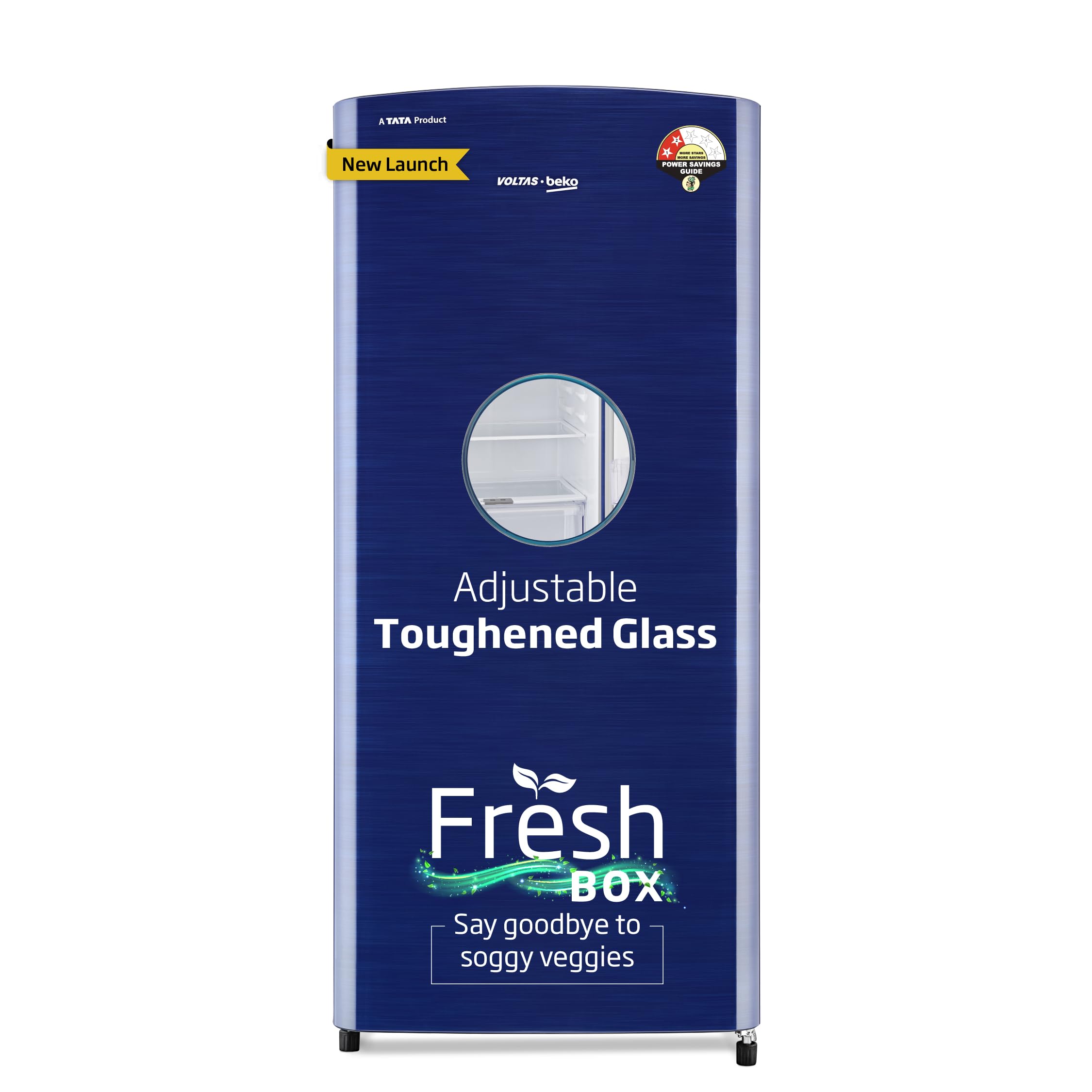 Unleash Freshness with Voltas Beko 183L Single Door Refrigerator - Hairline Blue