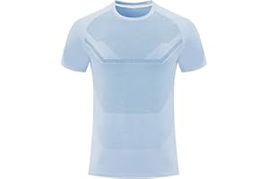 YOLIMOK Mens Compression Shirt Sale Clearance, Quarter Zip Short Sleeve Athletic Moisture-Wicking T-Shirts Quick Drying Workout Gym Running Activewear Stretch Slim Muscle Fit Gym Tees Plus Size S-XXL