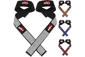 Iconicx Cinghie Palestra Allenamento della Forza per Uomo e Donna Polsiere Cinghie Sollevamento Pesi Supporto Polso Cinghie per Powerlifting Bodybuilding, Fasce per Stacchi da Terra