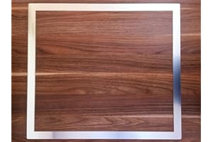 Rivanto Edelstahl Adapterrahmen für Kochfelder, Edelstahlrahmen 62,2 x 55,2 x 0,1 cm, für Arbeitsplattenausschnitt, Made in Germany