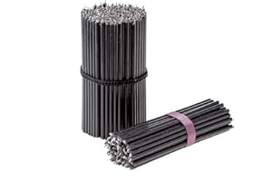 Danilovo Ritual świece z wosku pszczelego (czarne) – klasztorne świece prawosławne do modlitwy, dekoracja stołu, nietoksyczne, - niekapiące, bez sadzy, długie, trwałe produkty, N140, wysokość 16 cm, Ø 5 mm (50 szt,. 143 g)