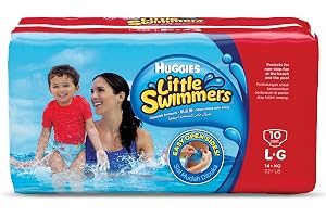 HUGGIES LITTLE SWIMMER, Swim Pants Diaper, Size Large, 10 Swim Pants
