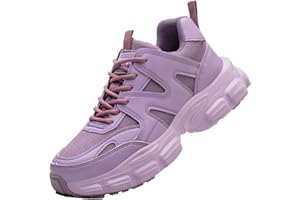 AUXDIQ Safety Trainers Women's Steel Toe Cap Trainers Lightweight Safety Shoes for Women Breathable Work Boots