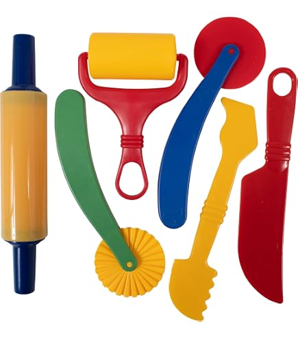 GIOTTO Patplume - 16 Accessoires De Modelage Colorés - Pour Pâte à Modeler Ou Pâte Auto-durcissante - Sachet Pratique