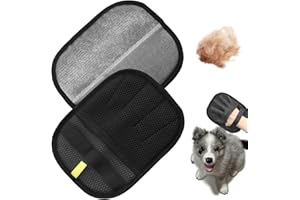 ETIALURE 2 Pièces Gant d'élimination des Poils d'animaux pour Meubles et vêtements, Double Face pour éliminer Les Poils d'animaux statiques, Gant d'élimination des Poils et de Nettoyage