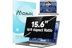 Mamol 360°Laptop Privacy Screen 15.6 Inch 16:9, 4 Way Computer Monitor Privacy Shield, Matte Anti Glare Blue Light Filter Compatible with Lenovo Hp Dell Acer Asus Thinkpad Envy Xps