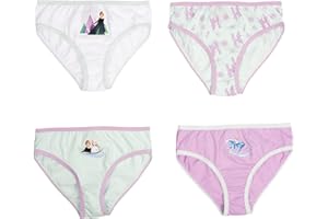 United Labels Disney Frozen Panty für Mädchen - Die Eiskönigin Kinder Slip Unterhose Unterwäsche Mehrfarbig Bunt (4er Pack)