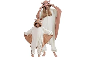 DarkCom Onesie per Bambini e Adulti,Pigiama Genitore-Bambino Carnevale Cosplay Halloween Costume Animale Pigiama di Natale