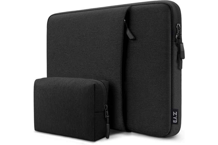 ZYB Laptop Sleeve 14 Inch, Waterproof Shockproof 14 Inch Laptop Case for 14" Notebook Lenovo Thinkpad IdeaPad, MacBook Air 15.3 2026-2023 M5 M4 M3 M2, 14" HP Dell Acer Chromebook Mac Pro 15-Black