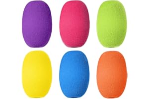 CENPEK 6 Stück Bleistiftgriffe, Eierstift-Bleistifthalter, Handschriftgriffe, Stiftstylus-Schaumstoffgriffe, Schreibhilfe, weich gepolsterter Schaumstoff für Handschrift, Zeichnen, Vorschulbedarf