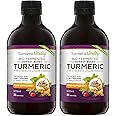 Bio-Fermented Turmeric with Bio Cultures and Papaya Enzymes - Fermented High Strength Liquid Turmeric Supplement with Black Pepper & Ginger Equivalent to 2 Turmeric Capsules - 2 Pack