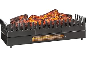 Klarstein Chimenea Electrica de Pie, Estufa sin Leña de Interior, Chimeneas Electricas Decorativas 2000W, Llama LED, Chimenea Decorativa Falsa, Mando a Distancia, Temporizador y Termostato Ajustable