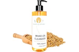 B.O.T COSMETIC & WELLNESS Aceite Desmaquillante con Ceramidas de Arroz, 100% Natural,Limpiadora, Desmaquillante, Hidratante, Cuidado de la Piel Inspirado en la Cosmética Coreana, 200 ml