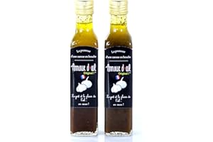 JEMANGE FRANCAIS.COM EPICERIE QUALITATIVE LACULTUREDUGOÛT Jemangefrancais Sauce Vinaigrette à l'Ail Amour d'Ail - Lot de 2 x 25 cl