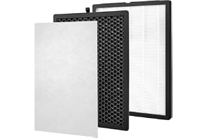 QWORK® FY1410/13 ersättningsfilterset kompatibelt med Philips luftrenare AC1212 AC1213 AC1214 AC1215 AC1217 AC1219 AC2729 (in
