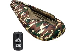 MEREZA Mummy Sleeping Bag XL for Mens Large Wide Winter Sleeping Bag Adults 3 Season Warm Sleeping Bag Waterproof for Car Camping